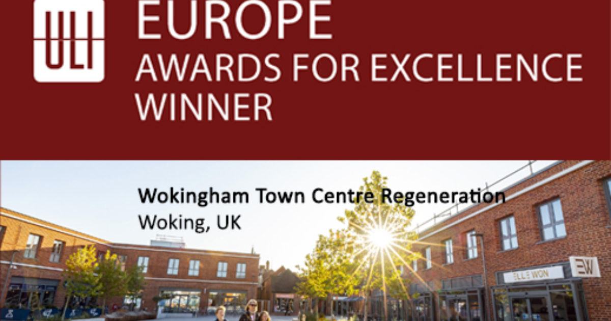 Benoy Wokingham Town Centre Regeneration Project wins ULI Europe Award