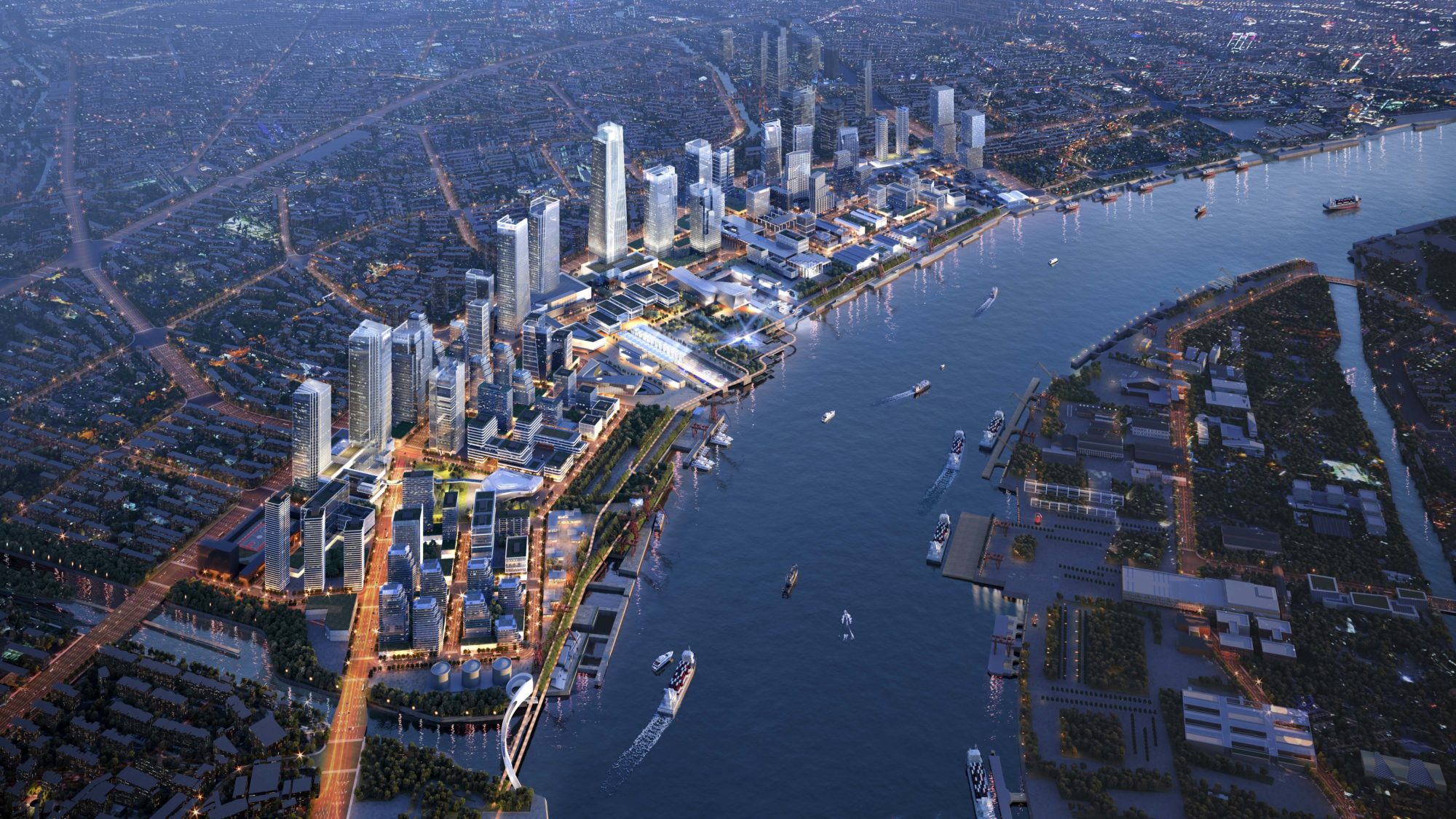 Benoy New Project Golden Bund, A Fashionable Riverbank in the Cloud