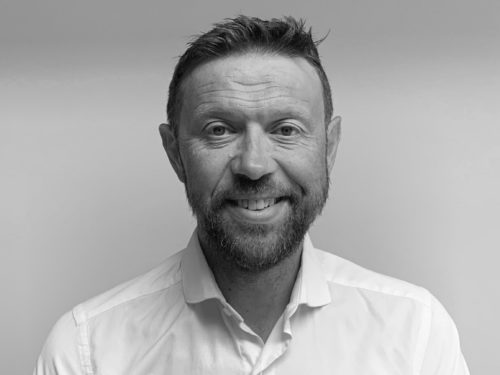 James Dixon headshot black and white