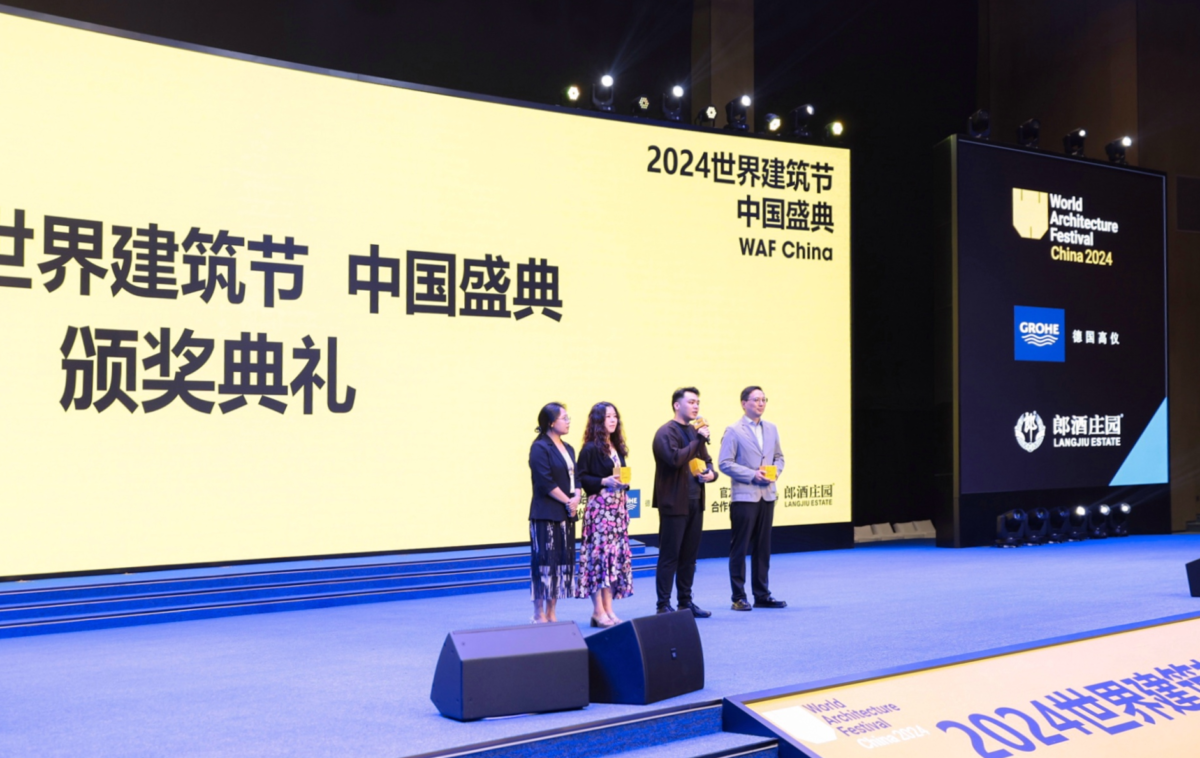 Receiving award copy