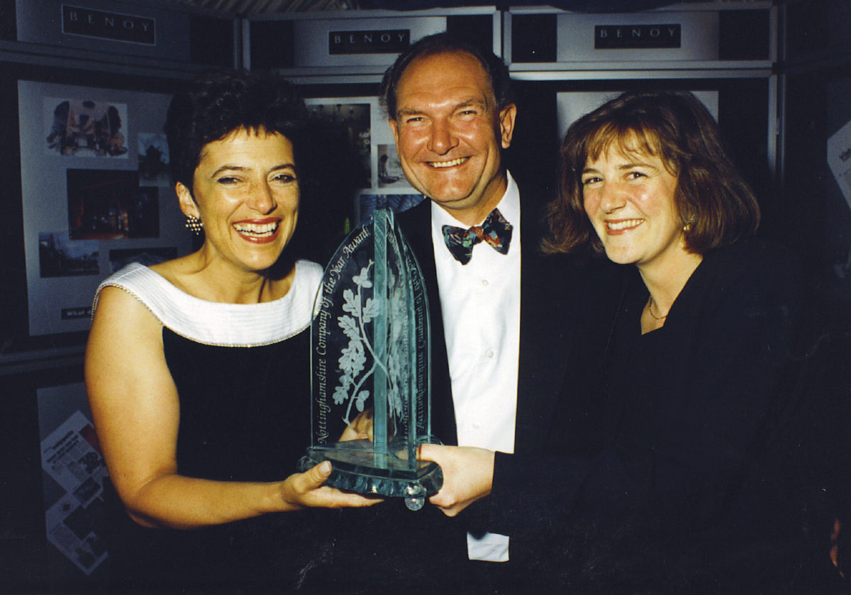 Benoy Chairman Graham Cartledge CBE Nottinghamshire Business Award of the Year 1995