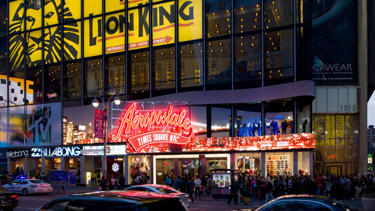 Aéropostale - 时代广场, 美国纽约| 专业领域| Benoy