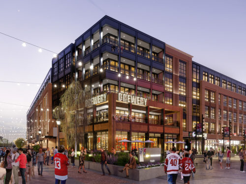 District Detroit Rendering Ground Night